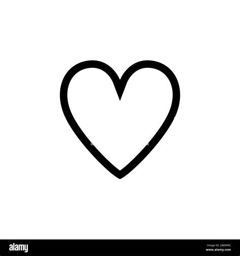 Heart Shape Symbol Love Vector Black Heart Symbol Wedding And