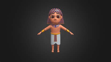 mini cute pharaoh 3d model by benevarts [891e65c] sketchfab