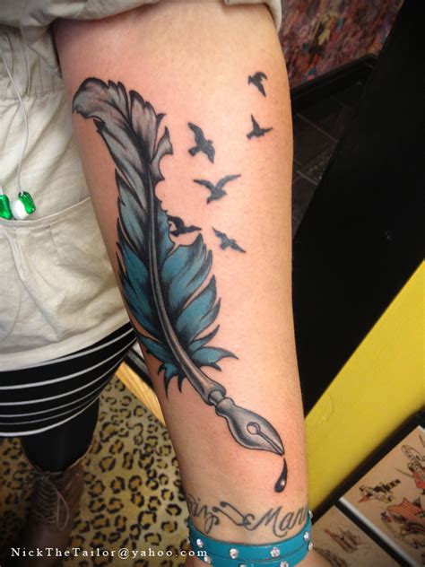 Feather Quill And Birds Tattoo Imgur