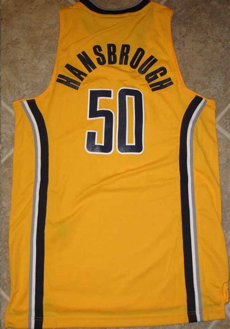Adidas Swingman Nba Jersey Indiana Pacers Tyler Hansbrough Yellow Sz 2x
