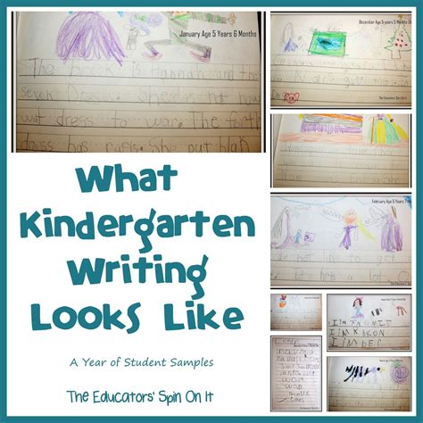 What Kindergarten Writing Looks Like A Year Of Student Samples