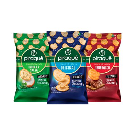 Kit Snacks De Batata Piraquê Com 3 Unidades