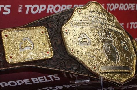 Big Gold With Custom Leather Wrestling Championship Belt Top Rope Belts