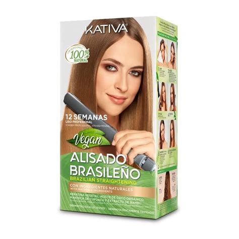 Kativa Alisado BrasileÑo Vegano Liso Profesional 100€ Natural