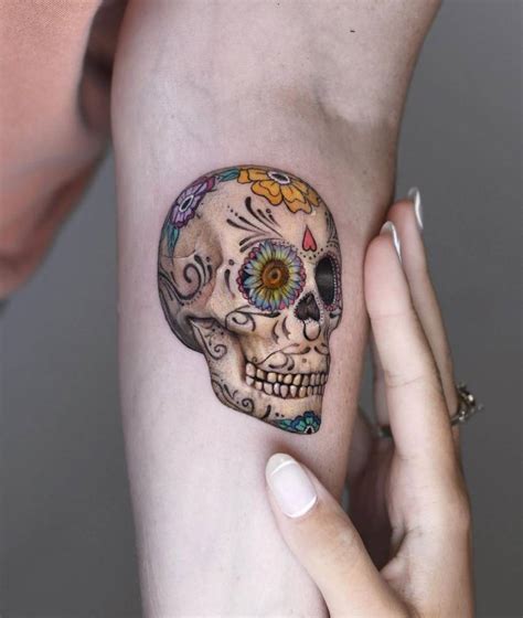 Top 156 Realistic Sugar Skull Tattoo