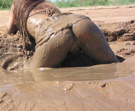 Muddy Girl Naked Pussy
