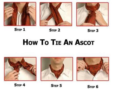 How Tie An Ascot Or Cravat Cravat Tie Ascot Cravat