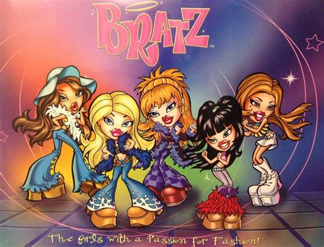 Bratzgirlz Girls Cartoon Art Vintage Cartoon Retro Poster