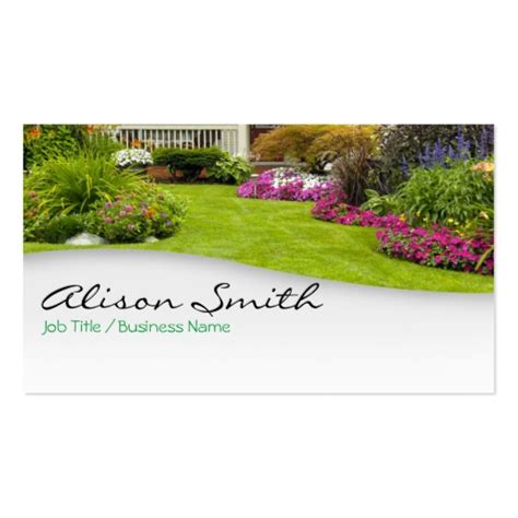 Cutting the grass isn't for teenagers anymore. Landscaping Business Cards | Template Business
