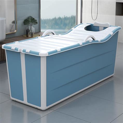 2021 Adult Folding Bathtub Household Bath Barrel Portable Bath Bucket Collapsible Baignoire