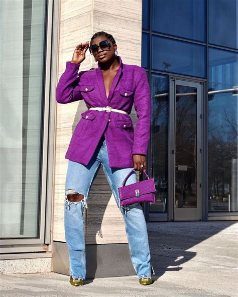 Prisca 〰️ Fashion And Lifestyle On Instagram “i Bet You Didn T Think You Needed A Purple Blazer