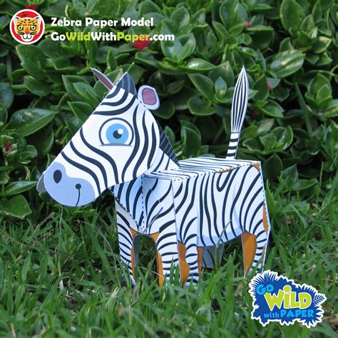 Papercraft Zebra Paper Model Make Your Own 3d Zebra Paper Model Fun