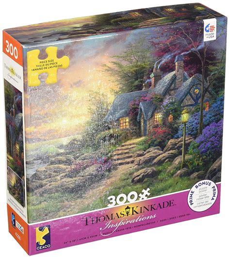 Thomas Kinkade Hideaway Puzzle 300 Pieces Beautiful Imagery Let