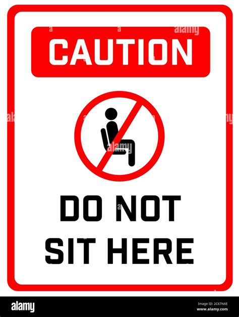 Do Not Sit Here Signage For Restaurants And Public Places Inorder To