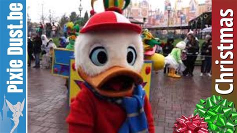 🎄 Funny Huey Dewey And Louie At Christmas Parade Disneyland Paris 2018
