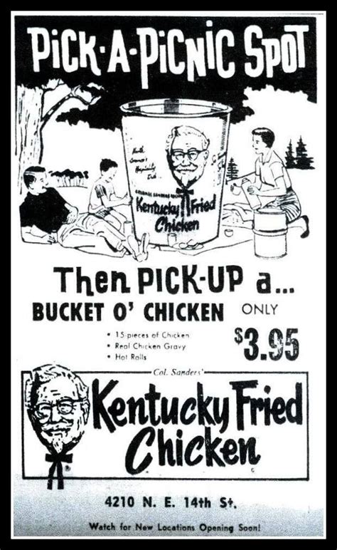 Kentucky Fried Chicken Ad From Late S Early S Real Chicken Gravy