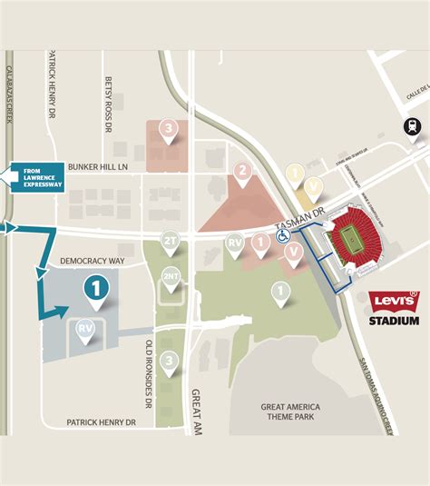 Levi Stadium Gate Map