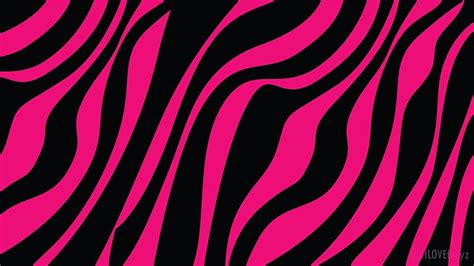 Pink And Black Zebra Print Border