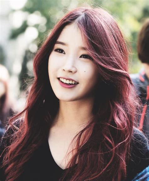 The 25 Best Asian Red Hair Ideas On Pinterest Asian Hair With Red Highlights Asian Hair