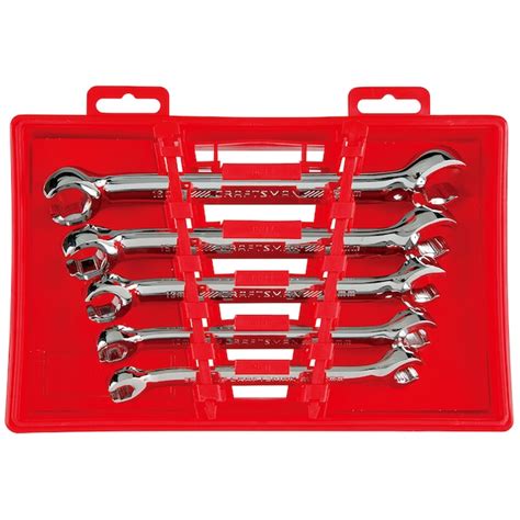 Craftsman 5 Piece Set 6 Point Metric Flare Nut Open End Wrench Includes