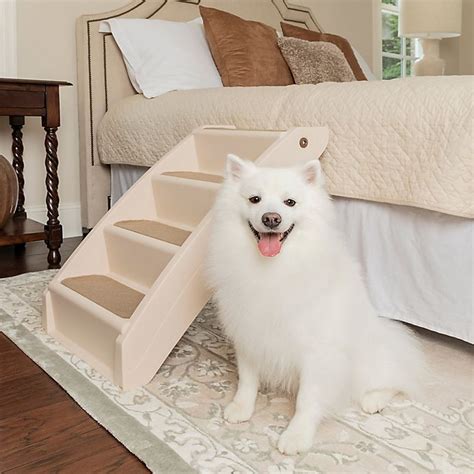 When it comes to pets, we're obsessed! PupSTEP Plus Extra Large Pet Stairs in Beige | Bed Bath & Beyond