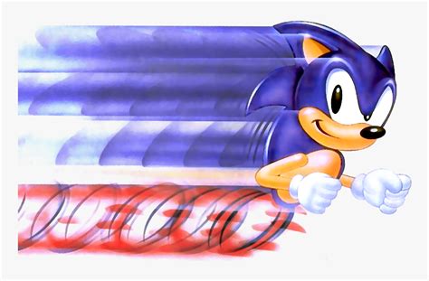 Sonic Running Super Fast Hd Png Download Kindpng