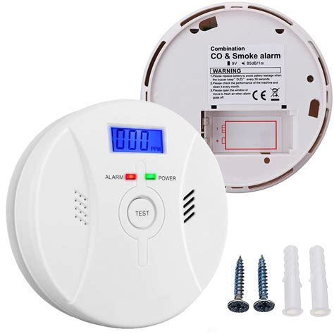 2 In 1 Carbon Monoxideandsmoke Alarm Smoke Fire Sensor Alarm Co Carbon