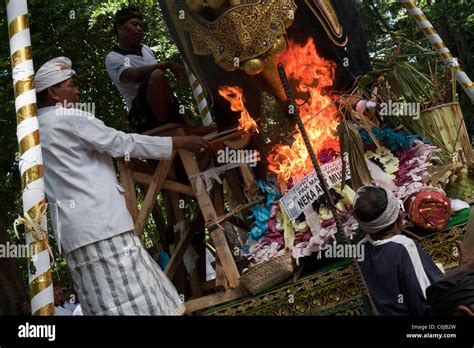 Cremation In Ubud Bali Indonesia Cremation Ceremonies Are An