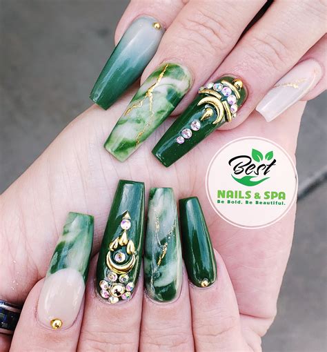 The Jade nails | Jade nails, Nails, Nail art