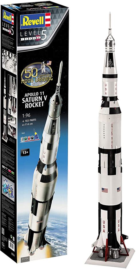 Apollo 11 Saturn V Rocket 50th Anniversary 196 Scale Model Kit By