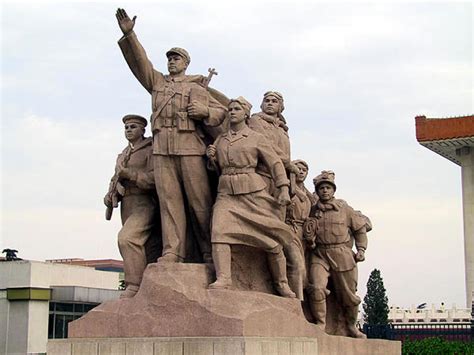 According to one of mao's granddaughters, kong dongmei. Art@Site Revolution Statue, Mao Zedong Mausoleum, Beijing
