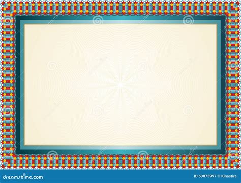 Best Colorful Diploma Background Template Stock Vector Image 63873997