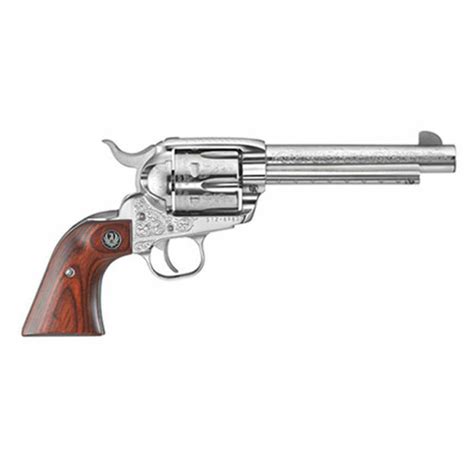 Ruger Vaquero 45 Long Colt 55in Engraved High Gloss Stainless