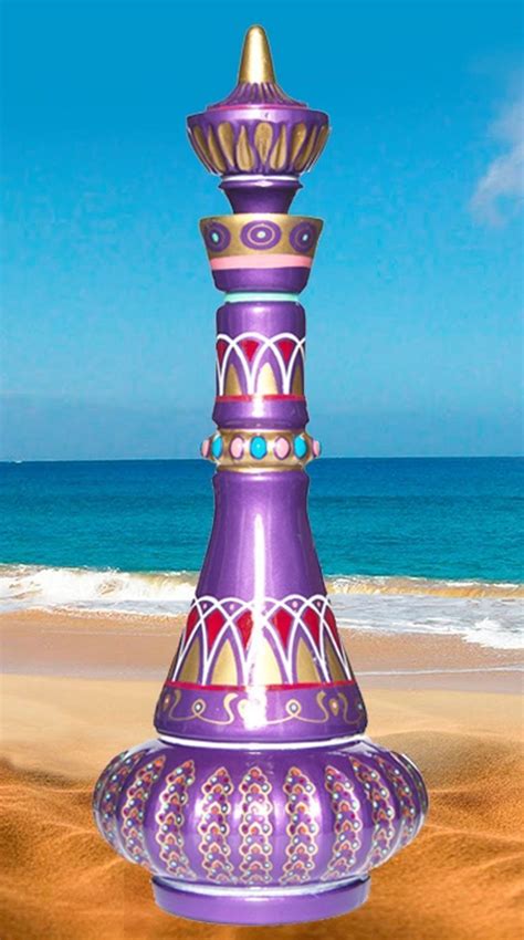 I Dream Of Genie Jeannie Bottle Rich Metallic Purple ~special Price 189 I Dream Of Genie