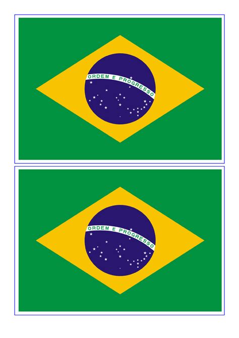 Free Printable Brazil Flag Printable Templates
