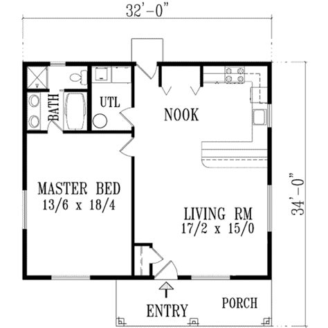 Plan 1 771 One Bedroom House Plans 1 Bedroom House Plans Guest