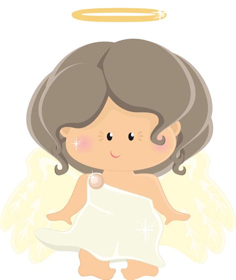 Baby Angel Png Angel Clipart Brown Hair Png Baptismal Clipart