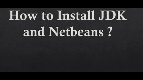 How To Install JDK And Apache NetBeans Latest Version To Windows YouTube