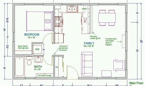 Great Style 45 One Bedroom Guest House Floor Plans