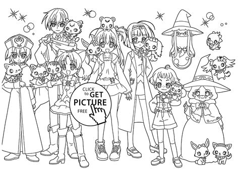 Anime Jewelpet Coloring Pages For Kids Printable Free