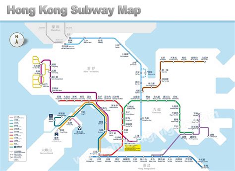 Hong Kong Subway Map Printable Hong Kong Mtr Map Subway Metro Tube