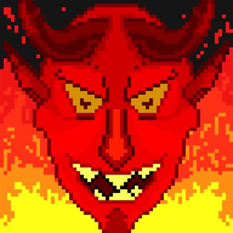 Pixel Art Devil By Highboar On Deviantart
