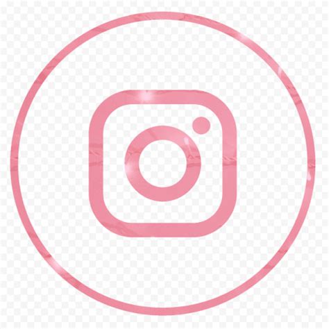 Hd Pink Aesthetic Outline Circular Insta Instagram Logo Icon Png