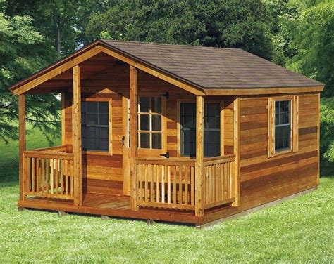 Amish Elite Cabin With Porch Kit Choose Size In 2019 Porch Kits
