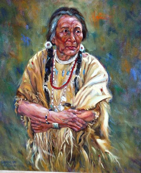 Lakota Woman Painting By Guadalupe Apodaca Fine Art America