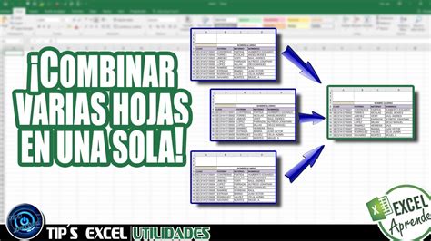 Unir Datos De Varias Hojas En Un Solo Excel Aprender Excel