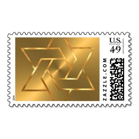Star Of David Postage Wedding Stationery Sets Self Inking Stamps