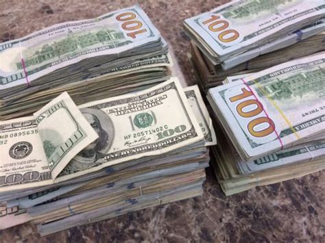 Real stacks of money in hand. Pinterest: @AlexaBom | Money goals, Money stacks, Money on my mind