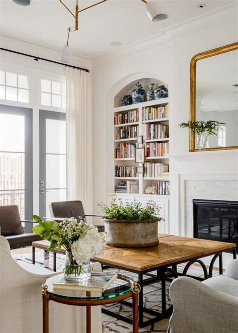 Contemporary White Living Room With Antiques And Vintage Accents Hgtv