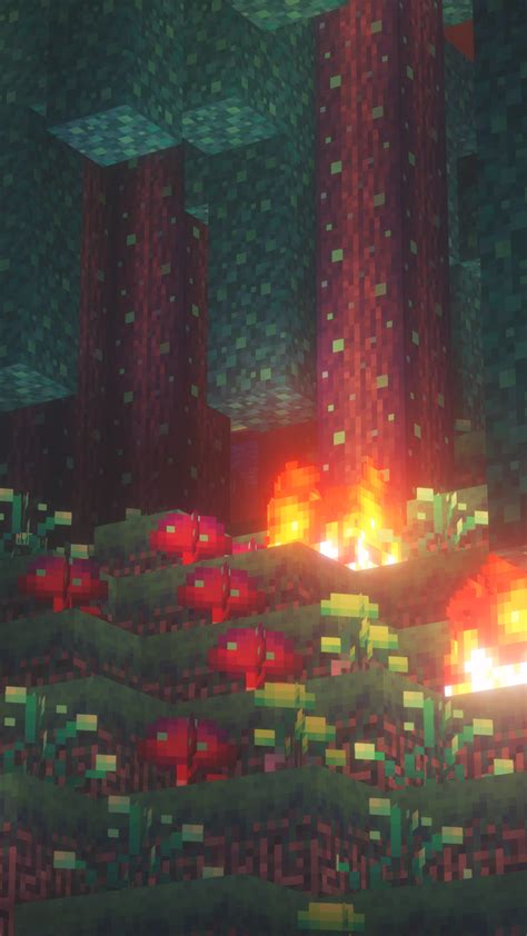 Minecraft Warped Forest Wallpapers Wallpaper Cave